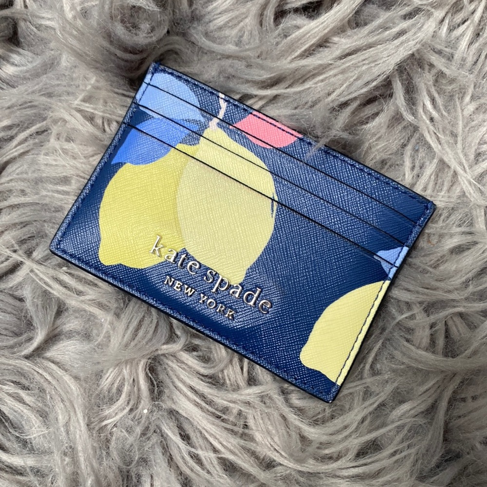 KATE SPADE LEMON CARD HOLDER *FREE SHIPPING*